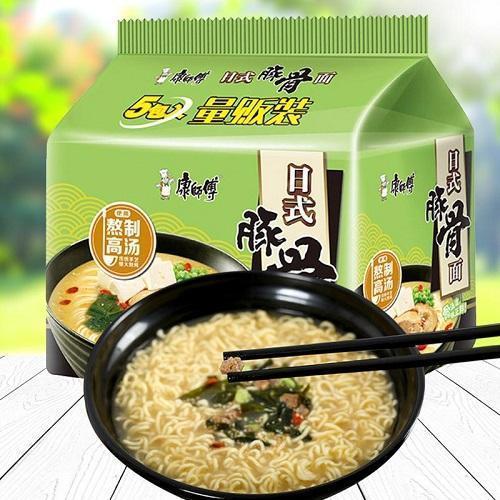 康师傅 袋装日式豚骨拉面 5x102g