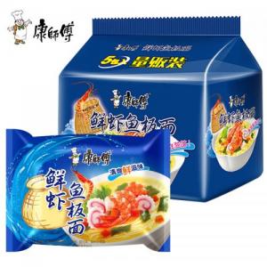 康师傅 鲜虾鱼板面 5x95g