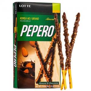 乐天 Pepero 巧克力棒 杏仁味 36g