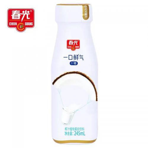 春光 一口鲜气0糖椰汁植物蛋白饮料 245ml