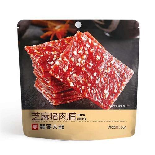 飘零大叔猪肉脯-芝麻味 50克